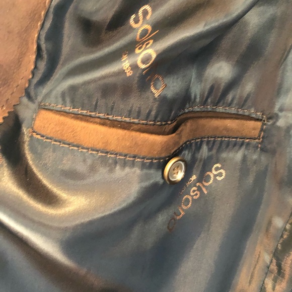Solsona brown suede sports jacket. US 44 regular - Picture 4 of 8